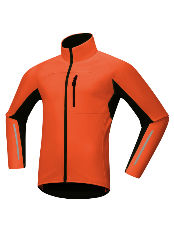 Pánska termálna cyklistická bunda, vodeodolná, s fleecovou podšívkou, vetruodolná, zimná