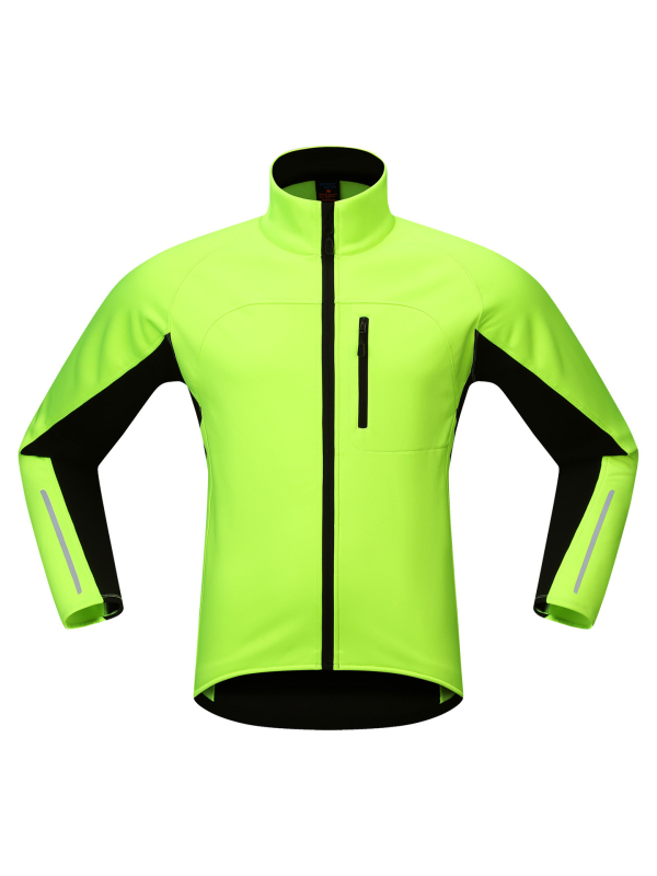 Pánska termálna cyklistická bunda, vodeodolná, s fleecovou podšívkou, vetruodolná, zimná