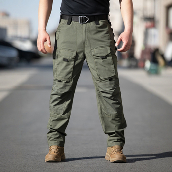 Pánske taktické nohavice, maskáčový vzor, odolný materiál, voľný strih, na jar a jeseň