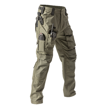 Pánske taktické nohavice, maskáčový vzor, odolný materiál, voľný strih, na jar a jeseň