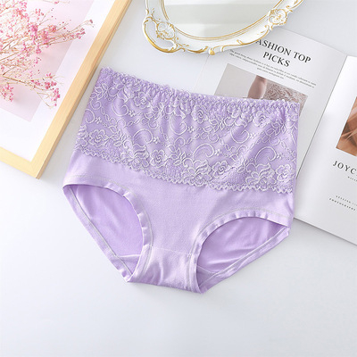 Milk Silk Čipkaste gaćice s visokim pojasom, prozračan, Spandex mješavina, pamuk podstava