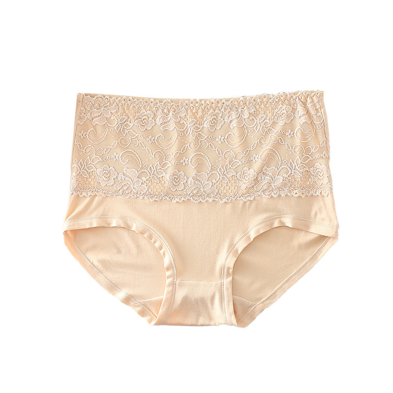 Milk Silk Čipkaste gaćice s visokim pojasom, prozračan, Spandex mješavina, pamuk podstava