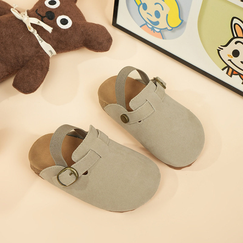 Dječje sandale s zatvorenim prstima, zaštita od udaraca, gornji dio od sintetičke kože, potplat PU, unisex, za djecu 4-12 godina