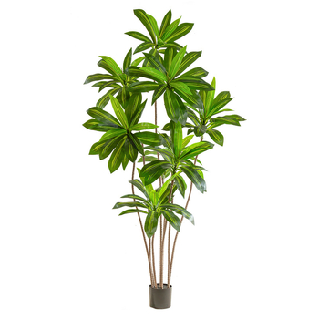 Veľká dekoratívna rastlina v kvetináči – škandinávsky štýl, imitácia brazílskeho dreva, mäkké PVC, vstrekovacie liatie, model 37307643846