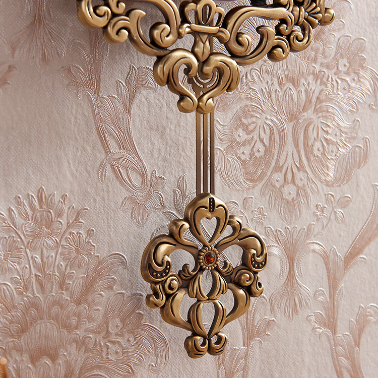 Ceas de perete 18003 – Nordic, carcasă metalică circulară, cadran din cupru, mecanism cuarț japonez, alimentare cu baterie