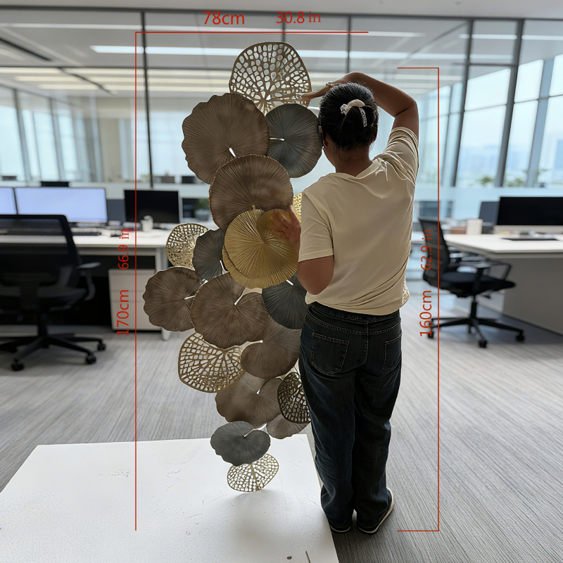 Mingdu Nordic ceas de perete, mișcare mecanică, cadran din sticlă acoperită