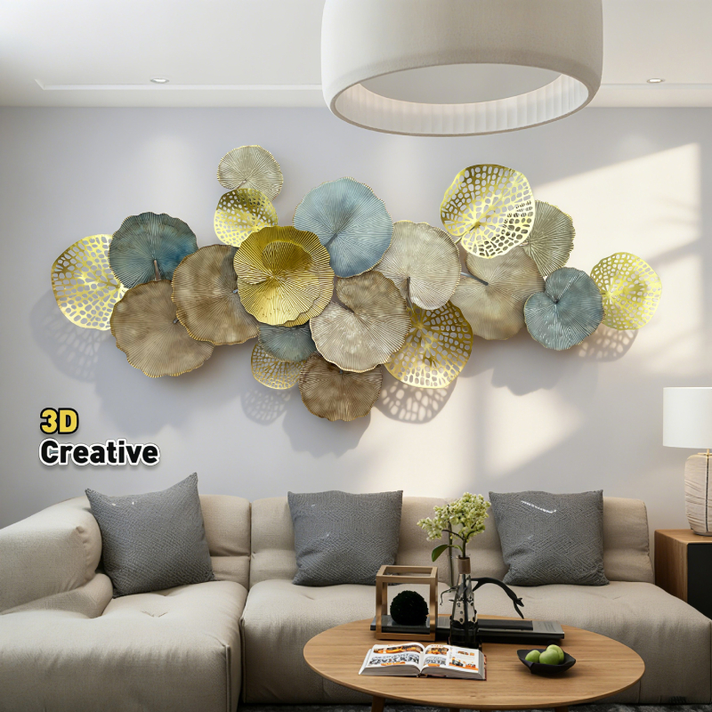 Mingdu Nordic ceas de perete, mișcare mecanică, cadran din sticlă acoperită