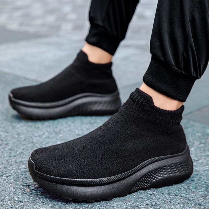 Unisex slip-on batai su velūro viršutine medžiaga rudenį-žiema, lengvi ir patogūs kasdieniams pasivaikščiojimams