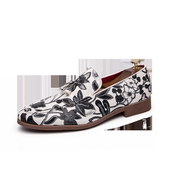 Muške cipele britskog stila, slip-on, od umjetne kože, gumena potplata, casual i poslovni stil