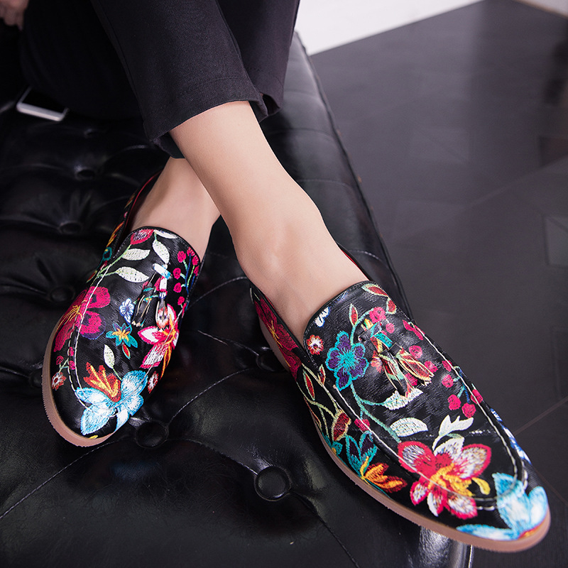 Muške cipele britskog stila, slip-on, od umjetne kože, gumena potplata, casual i poslovni stil