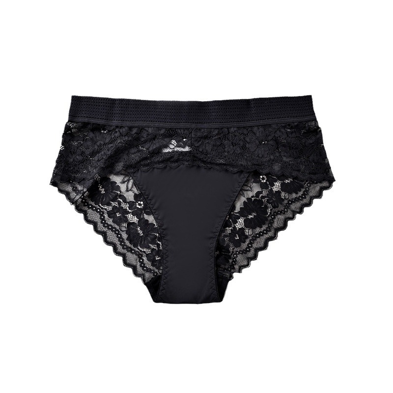 Dámske krajkové nohavičky s vysokým pásom, zdvihnutie bokov, priedušné, nylonová tkanina