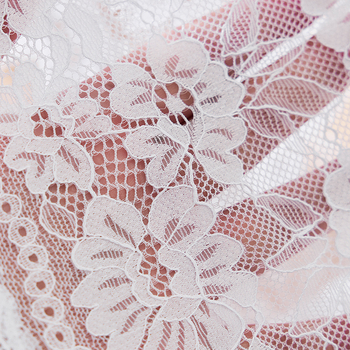 Dámske nohavičky s čipkou, priedušné, vysoký pás, materiál: nylon — Musoild