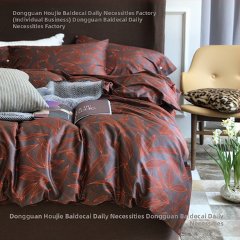 Saténové bavlnené posteľné prádlo: americký štýl, bavlna s dlhými vláknami, povlak na paplón a plachta