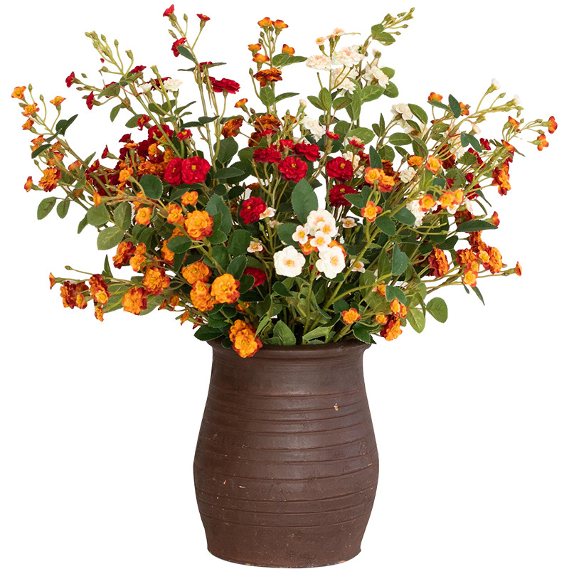 Mestská ruža Miao Miao Flower Art – hodváb, 3D tlač, vnútorná kvetinová dekorácia, simulovaná ruža