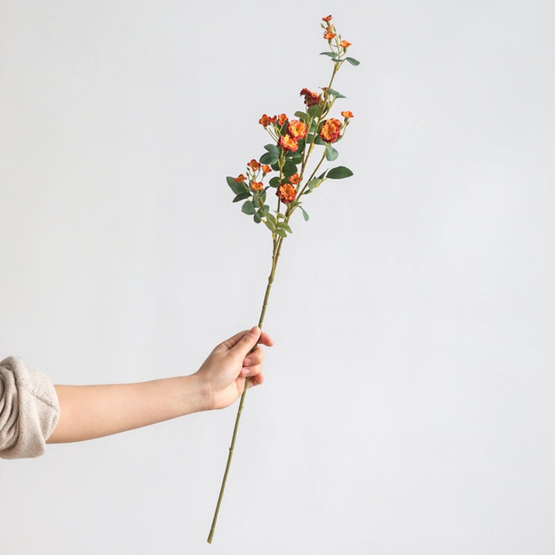 Mestská ruža Miao Miao Flower Art – hodváb, 3D tlač, vnútorná kvetinová dekorácia, simulovaná ruža