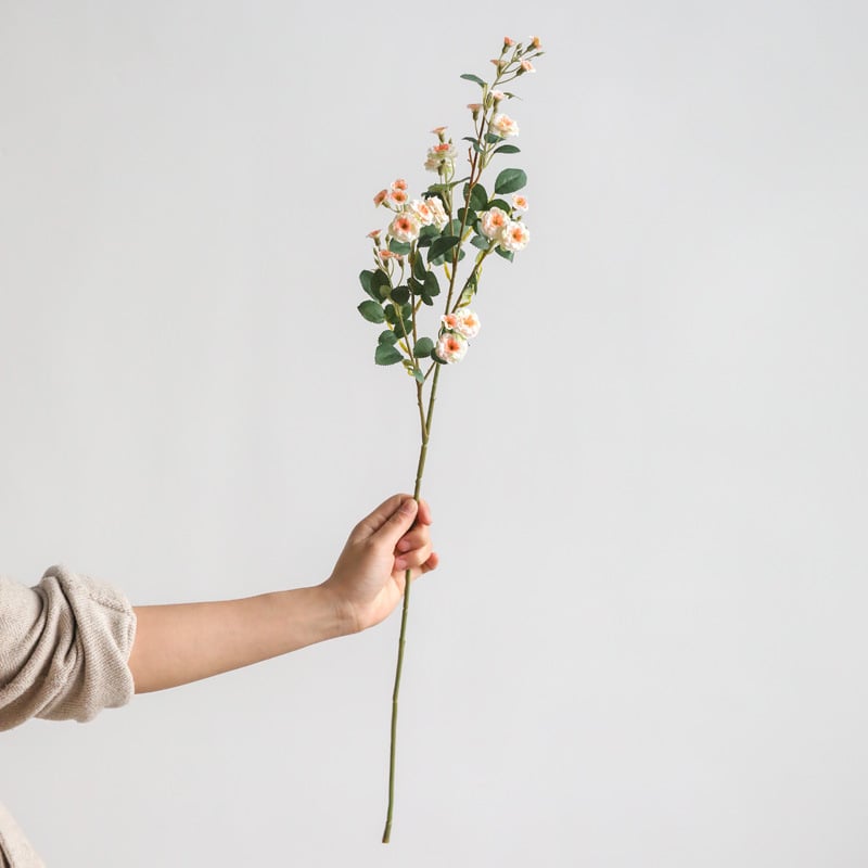 Mestská ruža Miao Miao Flower Art – hodváb, 3D tlač, vnútorná kvetinová dekorácia, simulovaná ruža