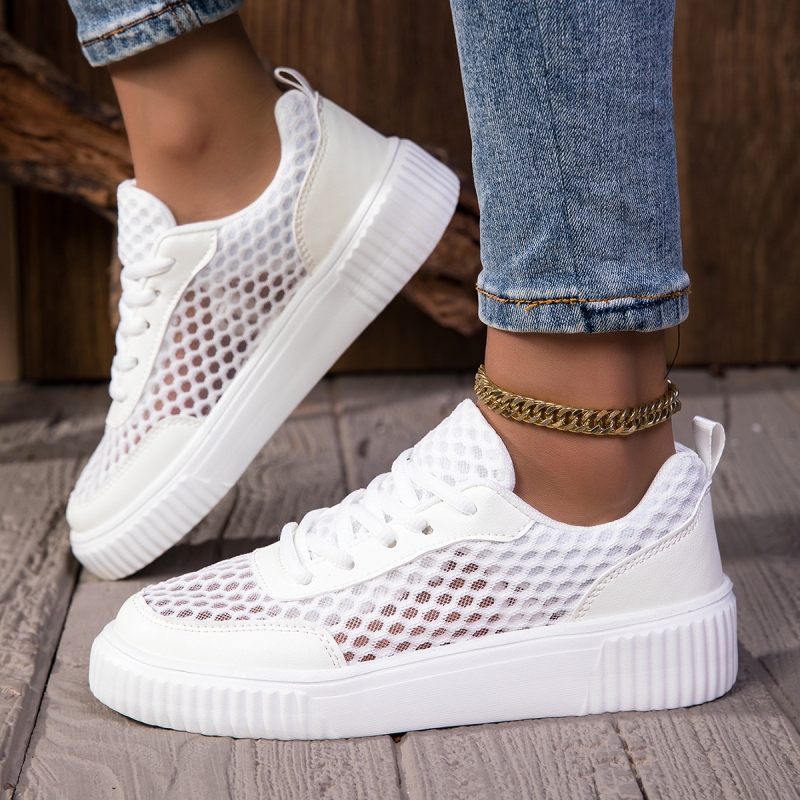 Unisex platvorm tossud võrkkattega ülaosaga, paeltega kinnitatavad, EVA keskmine tald, kummist talla