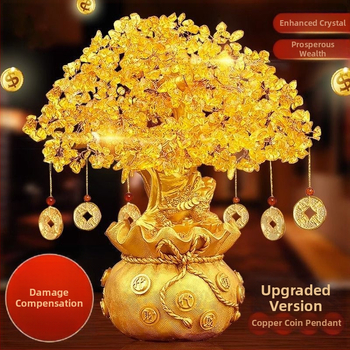 Ručne vyrobený krištáľový strom šťastia, ozdoba, korejský štýl