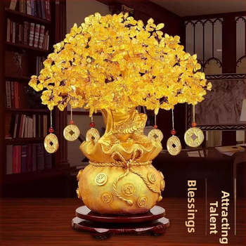 Ručne vyrobený krištáľový strom šťastia, ozdoba, korejský štýl