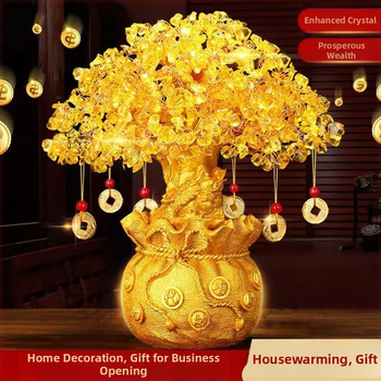 Ručne vyrobený krištáľový strom šťastia, ozdoba, korejský štýl