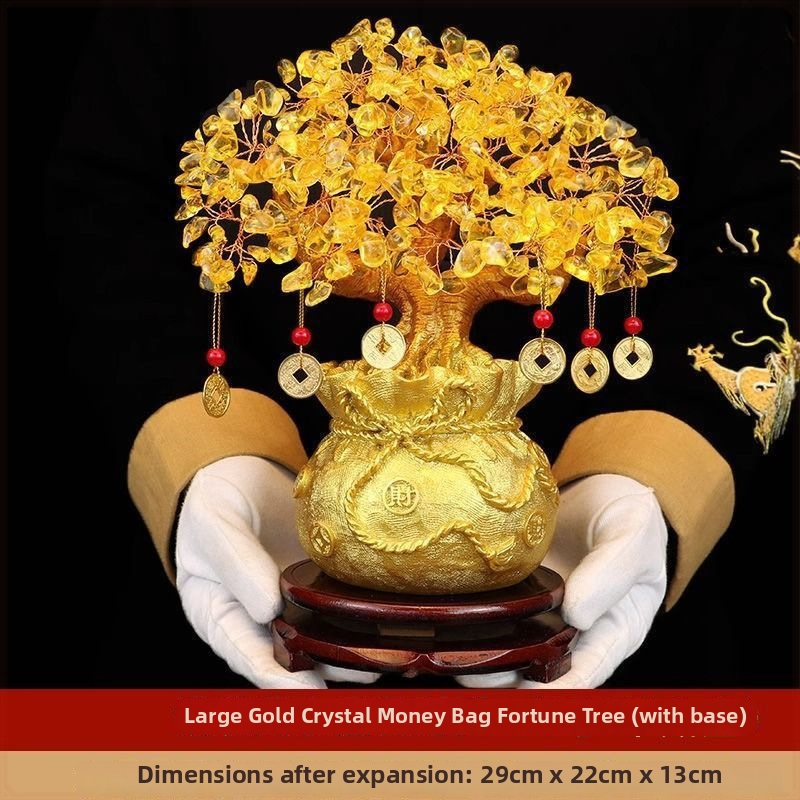Ručne vyrobený krištáľový strom šťastia, ozdoba, korejský štýl