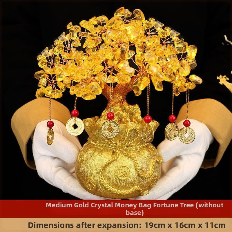 Ručne vyrobený krištáľový strom šťastia, ozdoba, korejský štýl