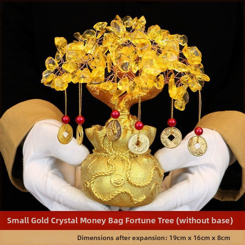 Ručne vyrobený krištáľový strom šťastia, ozdoba, korejský štýl