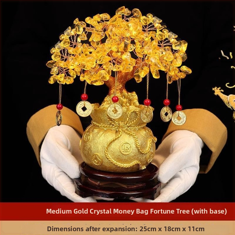 Ručne vyrobený krištáľový strom šťastia, ozdoba, korejský štýl