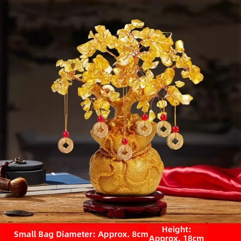 Ručne vyrobený krištáľový strom šťastia, ozdoba, korejský štýl