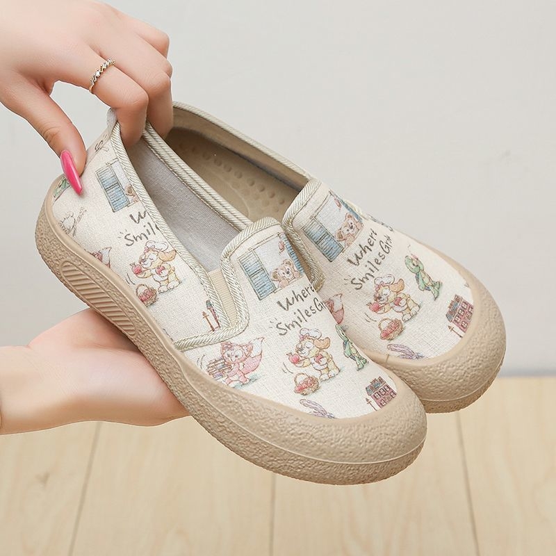 Dámske slip-on rybárske topánky, priedušné a ľahké, elastické vrchné, gumová podrážka, bez podšívky