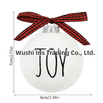 Plastová vianočná guľa ozdoba s mašľou na stromček, 9–12 ks, tlačené, vhodné ako darček