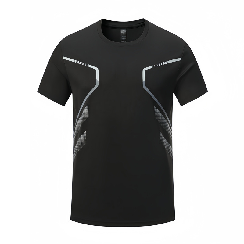 Fitnes súprava na tréning – krátke rukávy, okrúhly výstrih, Corduroy polyester látka, leto, unisex, podšívka >95%