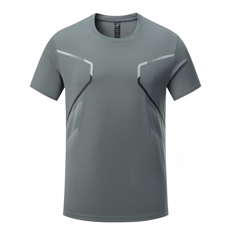 Fitnes súprava na tréning – krátke rukávy, okrúhly výstrih, Corduroy polyester látka, leto, unisex, podšívka >95%