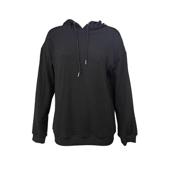 Poliészteres pulóver húzózsinórral a nyaknál, környakú, raglán hosszú ujjú, laza szabású, könnyű anyag