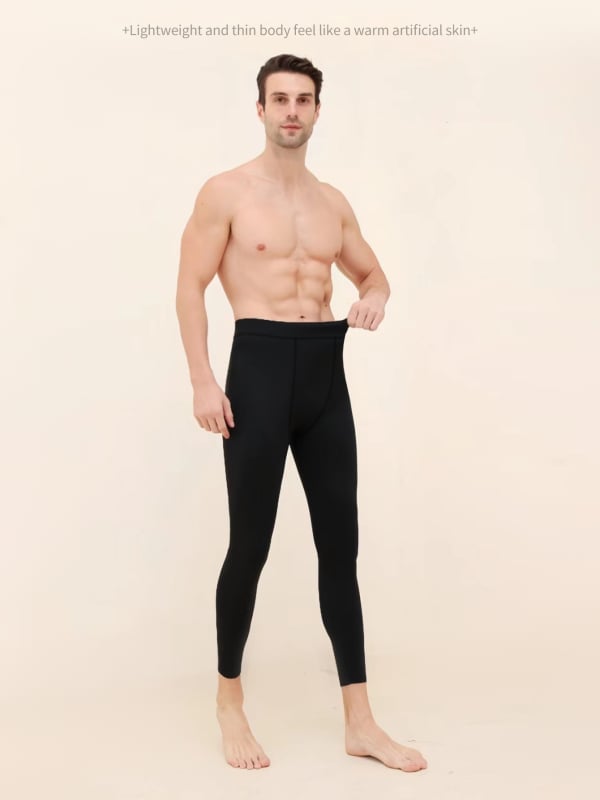 Pánske fitness legíny na beh a basketbal – rýchlo suché, priedušné, jednofarebné, 95% polyester, 5% elastán