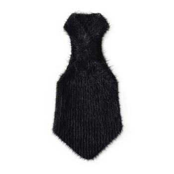 Halter pletený crop top, úzky strih, krátka dĺžka, viskózová látka