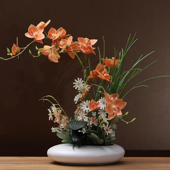 Set saténových kvetov – Margaréta (Daisy) – moderný minimalistický domáci dekor; Materiál: saténové kvety; Vlastnosť: Margaréta; Značka: Other; Spracovanie: Other