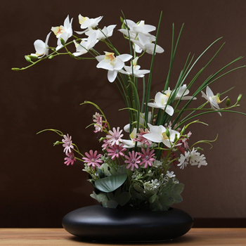 Set saténových kvetov – Margaréta (Daisy) – moderný minimalistický domáci dekor; Materiál: saténové kvety; Vlastnosť: Margaréta; Značka: Other; Spracovanie: Other