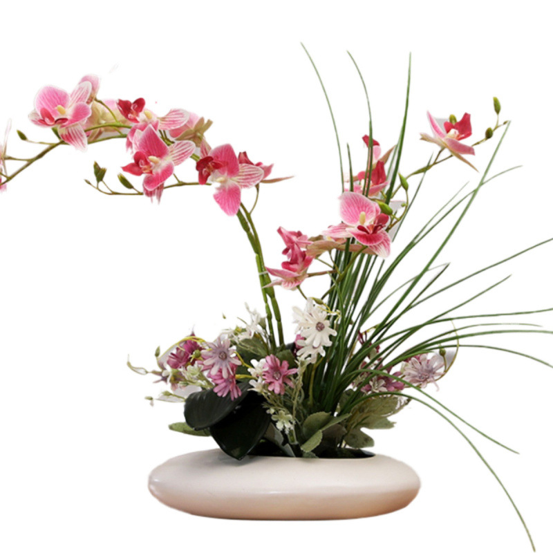 Set saténových kvetov – Margaréta (Daisy) – moderný minimalistický domáci dekor; Materiál: saténové kvety; Vlastnosť: Margaréta; Značka: Other; Spracovanie: Other