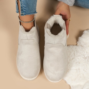 Női téli hócsizmák Ox velvet felső rész, gumírozott talp, alacsony szár, koreai stílus, tél