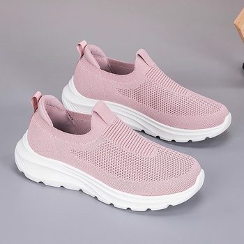 Chôdzové topánky, priedušný sieťovaný vršok; leto; unisex; okrúhla špička; nízky podpätok 1–3 cm