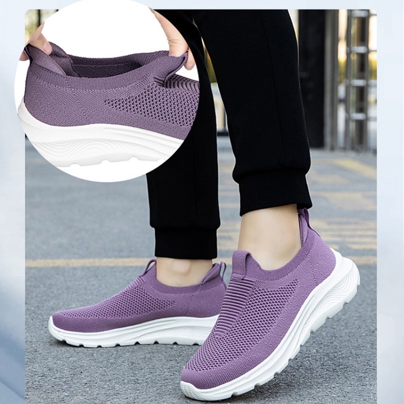 Chôdzové topánky, priedušný sieťovaný vršok; leto; unisex; okrúhla špička; nízky podpätok 1–3 cm