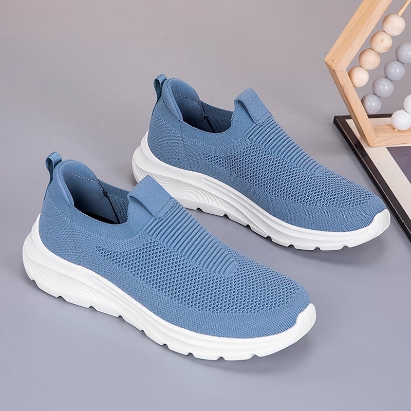 Chôdzové topánky, priedušný sieťovaný vršok; leto; unisex; okrúhla špička; nízky podpätok 1–3 cm