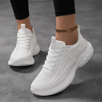 Pantofi sport casual pentru femei, respirabili, din plasă, talpă EVA, pentru mers zilnic