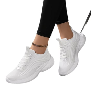 Pantofi sport casual pentru femei, respirabili, din plasă, talpă EVA, pentru mers zilnic
