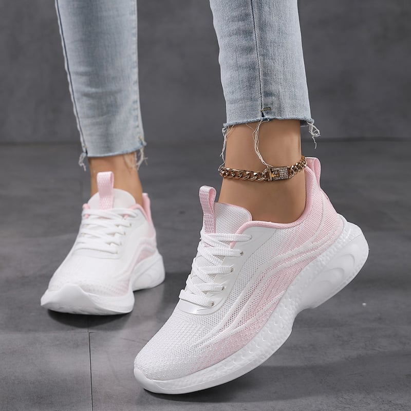 Pantofi sport casual pentru femei, respirabili, din plasă, talpă EVA, pentru mers zilnic