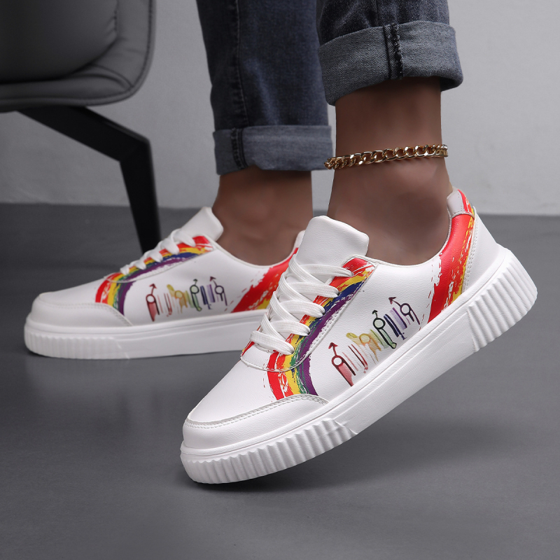 Férfi Board Shoes cipő kerek orral, felső microfiber, koreai stílus, középtalpas 3–5 cm, EVA talp