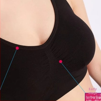 Безжичен безшевен спортен бюстгъртър с двойнослойна конструкция, дишащи формовани чашки, пълна чашка, Y-образни презрамки за йога и бягане