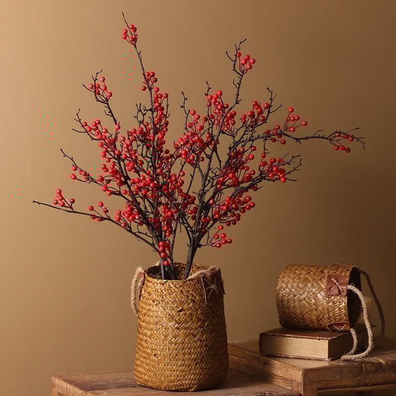 Umelý ovocný plod Fortune Fruit na jednej vetve, z plastovej peny, vstrekovacie formovanie, pre domovú dekoráciu a rekvizity na fotografovanie