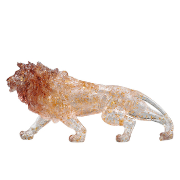 Figúrky z živice v európskom štýle: lev, tiger a leopard pre domovú dekoráciu (Materiál: živica; Bez prispôsobovania; Nie je darom)